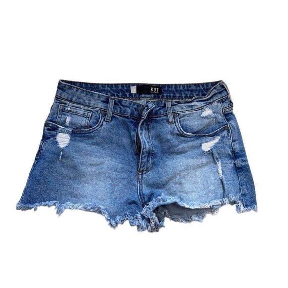 Kut from Klotz Pants - EUC Kut from the Kloth Jane High Rise Distressed Denim Shorts Size 4